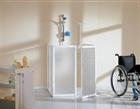 SAMO New flex, Box doccia a tre lati con ante a soffietto. Box doccia adatto ad anziani o a disabili