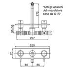 RUBINETTERIA PAFFONI, Light, Miscelatore incasso lavabo con piastra rettangolare 