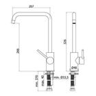 RUBINETTERIA PAFFONI, Light, Miscelatore monoforo lavello con canna orientabile a 2 pieghe