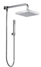 NUOVA OSMO, Kit braccio quadro, completo di presa acqua, braccio, supporto doccia, doccetta e flessibile
