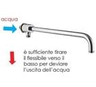 NUOVA OSMO, braccio doccia tondo con deviatore 