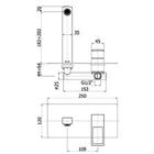 RUBINETTERIA PAFFONI, Effe, Miscelatore incasso lavabo. Bocca di erogazione con aeratore