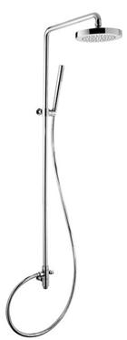 NUOVA OSMO fox, colonna doccia in ottone, design minimalista con attacco acqua flessibile, completa di soffione, doccetta e flessibile
