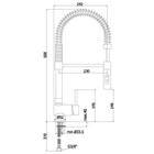 RUBINETTERIA PAFFONI, Stick, Miscelatore lavello con doccetta in abs  a 2 getti