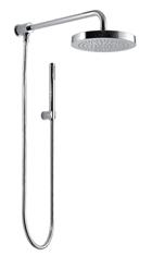 NUOVA OSMO, Kit braccio quadro, completo di presa acqua, braccio, supporto doccia, doccetta e flessibile