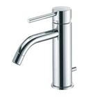 RUBINETTERIA PAFFONI, Light,Miscelatore lavabo con canna tonda curva
