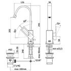 RUBINETTERIA PAFFONI, Effe, Miscelatore lavabo con canna curva