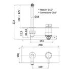 RUBINETTERIA PAFFONI, Light, Miscelatore incasso lavabo con piastra rettangolare 