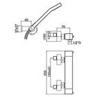 RUBINETTERIA PAFFONI, Level, Miscelatore esterno doccia termostatico 