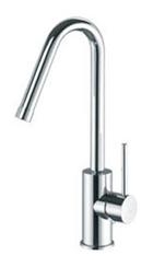 RUBINETTERIA PAFFONI, Light, Miscelatore lavabo prolungato con canna tonda curva girevole
