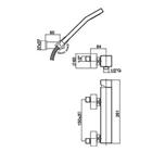 RUBINETTERIA PAFFONI, Level, Miscelatore esterno doccia. Miscela manuale della temperatura dell'acqua